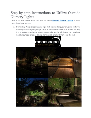 Garden Lights Auckland | Moonscape.co.nz