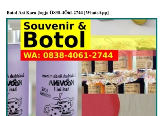 Botol Asip Jogja O83I4I8OI8IO(WA)