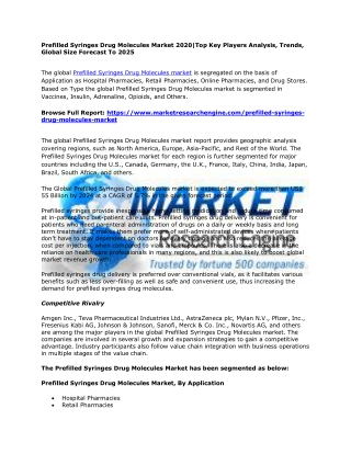 Prefilled Syringes Drug Molecules Market