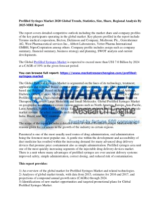 Prefilled Syringes Market