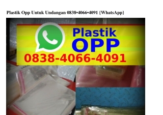 Plastik Opp Untuk Undangan Ô8౩8_4ÔϬϬ_4ÔᑫI(WA)