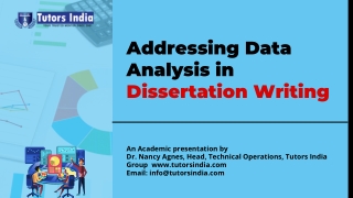 Addressing Data Analysis in Dissertation Writing