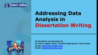 Addressing Data Analysis in Dissertation Writing