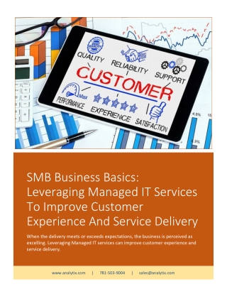 SMB Business Basics - Leveraging Managed IT Services To Improve Customer Experience And Service Delivery