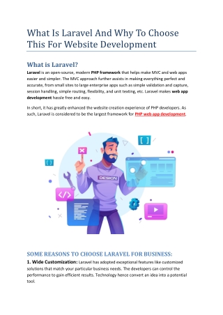Laravel Web Application Development Company