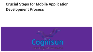 Crucial Steps for Mobile Application Development Process