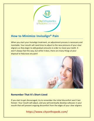 How to Minimize Invisalign® Pain