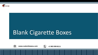 Blank Cigarette Boxes with Printed logo & Designing USA