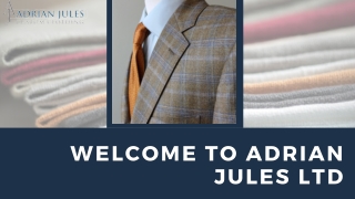 Private Label Garments | Adrian Jules Ltd | Expertly hand tailored