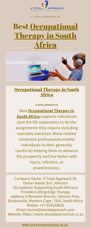 Best Occupational Therapy in South Africa