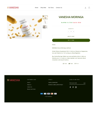 Moringa Herbal and organic tablets | Available in best prices