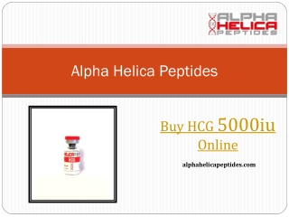 Buy HCG 5000iu Online - Alpha Helica Peptides