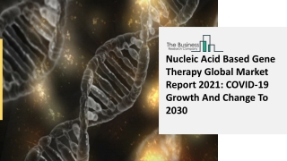 2021 Nucleic Acid Based Gene Therapy Market Size, Growth, Drivers, Trends And Forecast