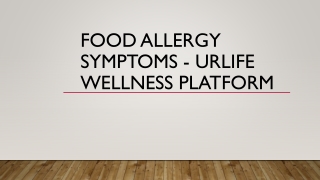 Food Allergy Symptoms - URLife Wellness Platform