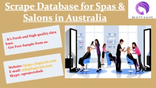 Scrape Database for Spas & Salons in Australia