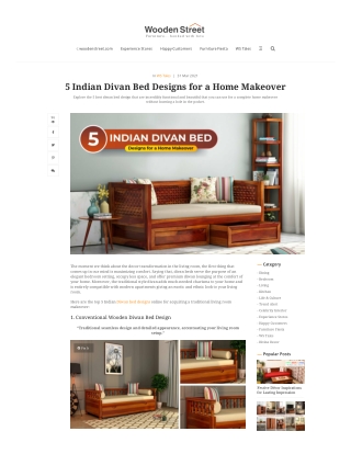 5 Indian Divan Bed Designs for a Home Makeover