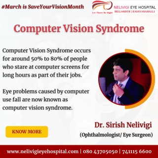 Computer Vision Syndrome | Best Eye Hospitals in Bellandur, Bangalore | Nelivigi Eye Hospital