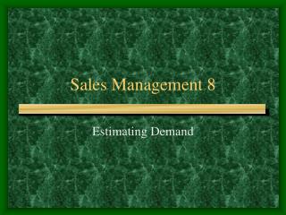 Sales Management 8