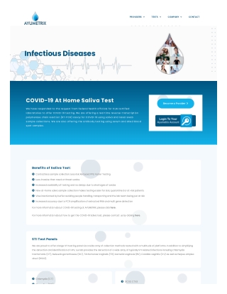 Ayumetrix - COVID-19 At Home Saliva Test