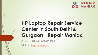 HP Laptop Repair Service Center in Gurgaon | RepairManiac