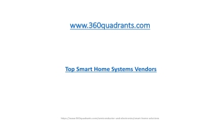 Top Smart Home Systems Vendors