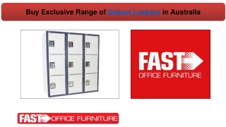 Buy Exclusive Range of School Lockers in Australia - Fast Office Furniture