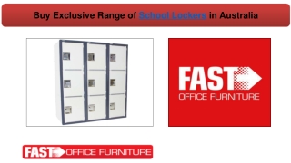 Buy Exclusive Range of School Lockers in Australia - Fast Office Furniture