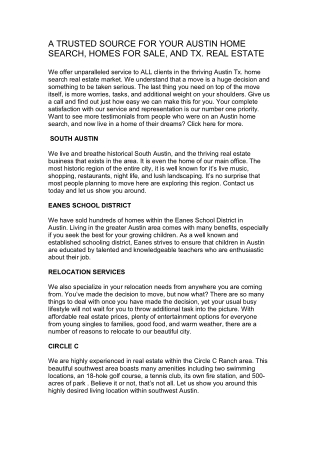Austin home search