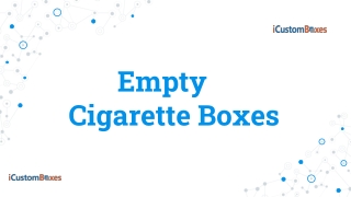 Get Empty Cigarette Packs At A Very Reasonable Price