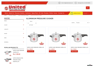 Aluminium Pressure Cookers Online