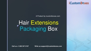 Hair Packaging Boxes