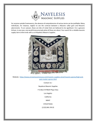 Masonic past master aprons | Arreosmasonicosusa.com