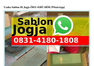 Usaha Sablon Di Jogja O83l_4l8O_l8O8(WA)