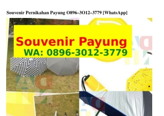 Souvenir Pernikahan Payung Ô8ᑫᏮ~ᣮÔl2~ᣮᜪᜪᑫ[WA]