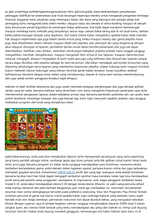 Agen Slot Pragmatic Play Online- 9 Rahasia Teruntuk Cermatnya Buat Menyeleksi Berhasil