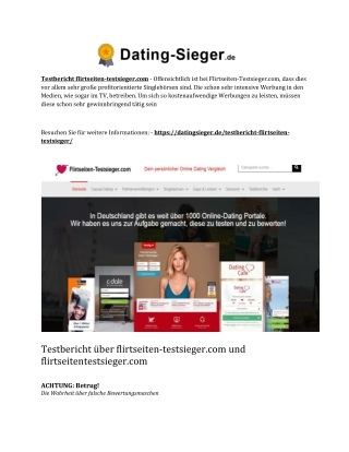Testbericht flirtseiten-testsieger.com
