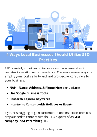 4 Ways Local Businesses Should Utilize SEO Practices
