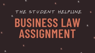 Business Law Assignment Help