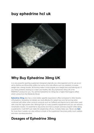 buy ephedrine hcl uk