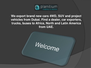 Get the Best Brands at New Cars Trading In Dubai - Planitum