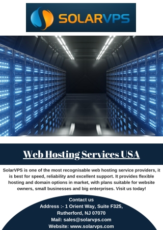 Web Hosting Services USA