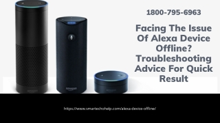 Why My Alexa Device Offline/Unresponsive 1-8007956963 Alexa App Not Working Fixes