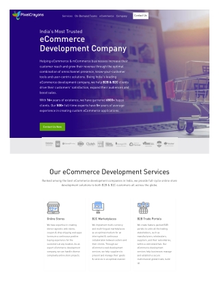 Ecommerce Website Development Company India | Best eCommerce Web Development