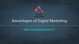 Advantages of Digital Marketing