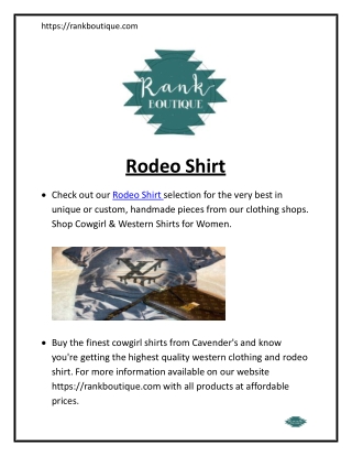 Rodeo Shirt