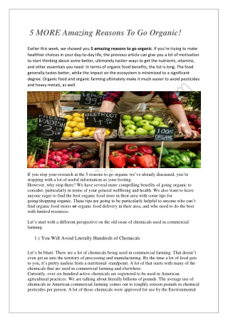 Organic Food Stores Near Me