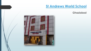 St Andrews World School | Ezyschooling