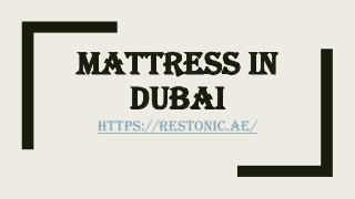 Mattress in Dubai