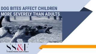 Dog Bites Affect Children More Severely Than Adults