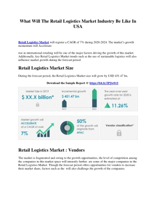 What Will The Retail Logistics Market Industry Be Like In USA